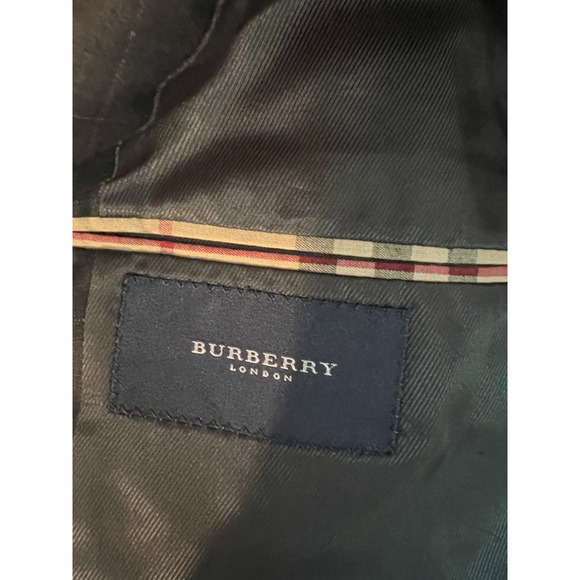 Burberry London Suit Jacket Mens Size 42L Gray Single Breasted Wool Vented - Picture 2 of 10